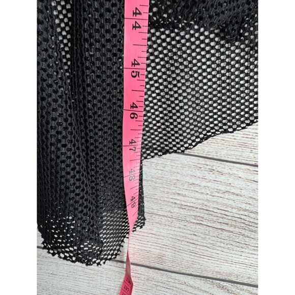 Tripp NYC Daang Goodman Fit and Flare Goth Fishnet Dress Women's Small Black - Picture 12 of 13